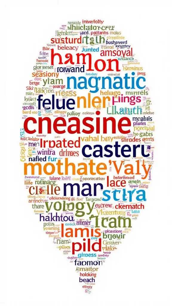 25 Best Visionboard Aesthetic Ideas to Manifest Your Dreams - 1. Colorful Word Clouds
