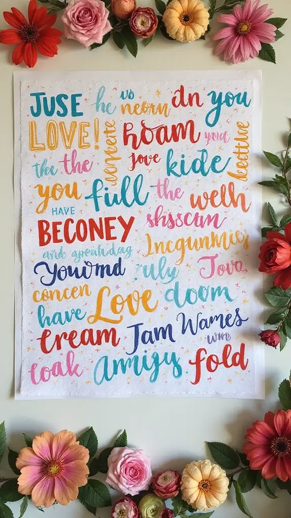 25 Best Visionboard Aesthetic Ideas to Manifest Your Dreams - 18. DIY Vocabulary Art