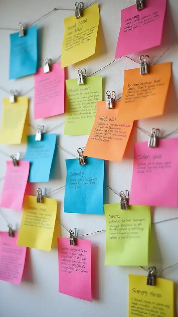 25 Best Visionboard Aesthetic Ideas to Manifest Your Dreams - 7. Vision Board with Flashcards