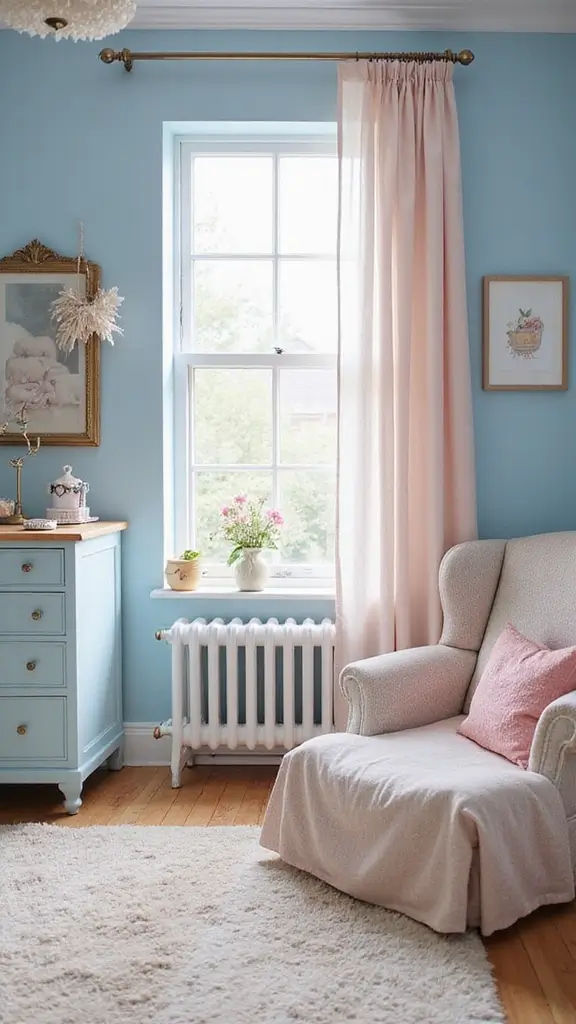 25 Cozy and Affordable Baby Room Inspirations for New Moms - 23. Classic Blue and Pink Duo