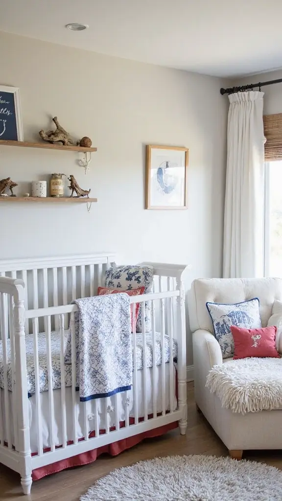25 Cozy and Affordable Baby Room Inspirations for New Moms - 7. Nautical Adventure
