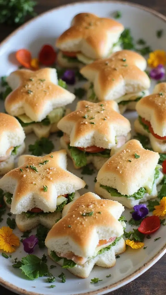 25 Irresistible Baby Shower Food and Drink Recipes That Will Wow Your Guests! - 1. Adorable Mini Sandwiches