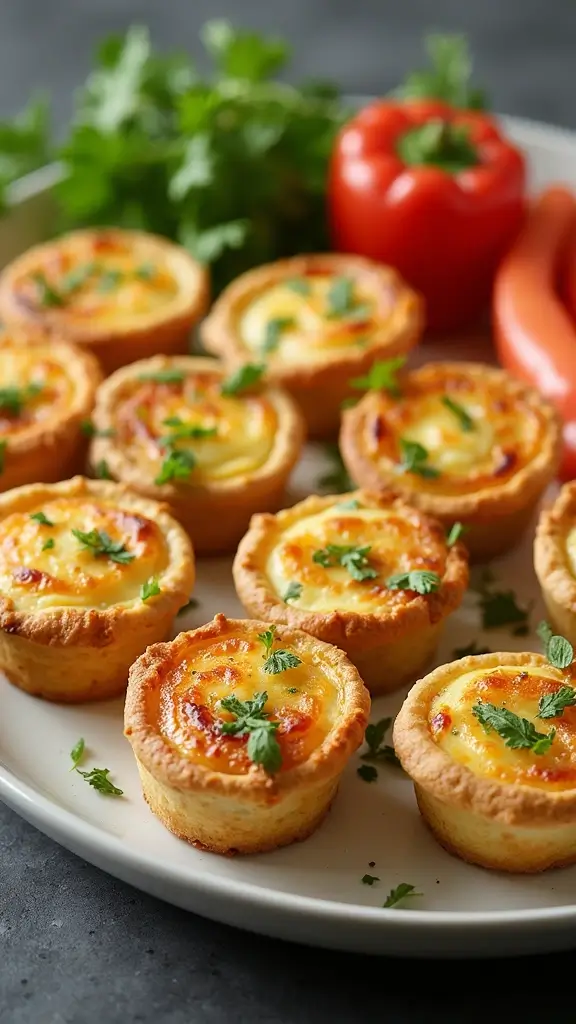 25 Irresistible Baby Shower Food and Drink Recipes That Will Wow Your Guests! - 10. Mini Quiches
