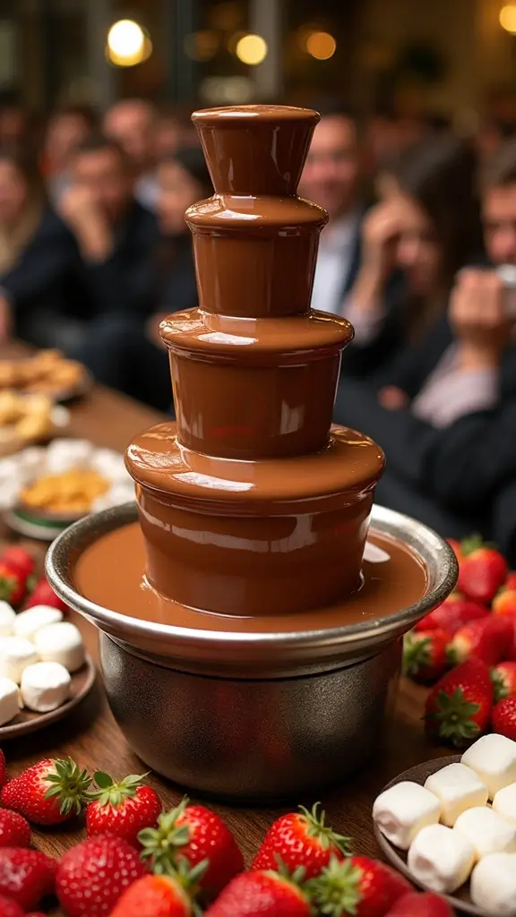 25 Irresistible Baby Shower Food and Drink Recipes That Will Wow Your Guests! - 14. Chocolate Fountain