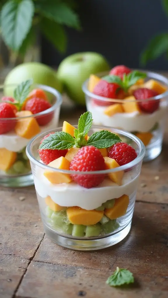 25 Irresistible Baby Shower Food and Drink Recipes That Will Wow Your Guests! - 2. Fruit and Yogurt Parfaits