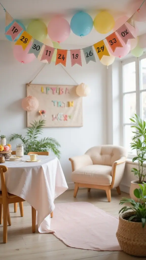 25 Stunning DIY Baby Shower Decorations That Will Leave Guests in Awe! - 23. Creative Baby Shower Countdown Banner