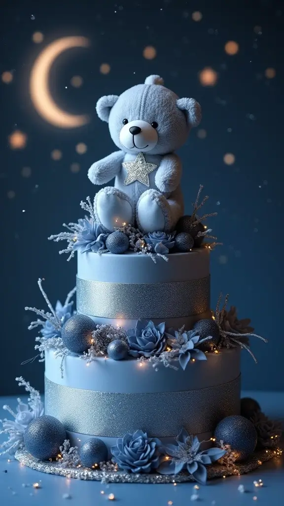 25 Thoughtful Diaper Cake Ideas Every Parent Will Adore - 11. Starry Night