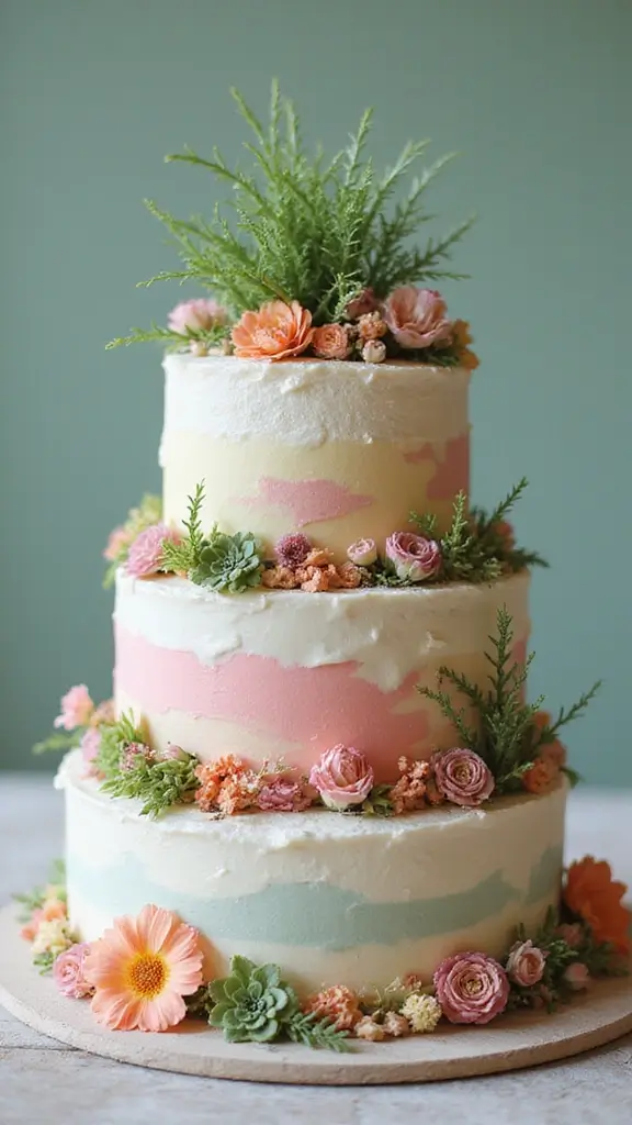 25 Thoughtful Diaper Cake Ideas Every Parent Will Adore - 14. Garden Delight