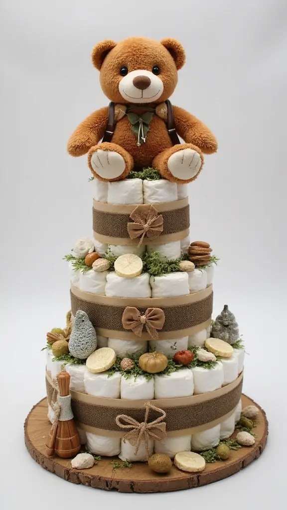 25 Thoughtful Diaper Cake Ideas Every Parent Will Adore - 16. Adventure Awaits