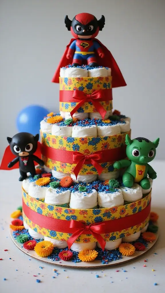 25 Thoughtful Diaper Cake Ideas Every Parent Will Adore - 23. Everyday Heroes