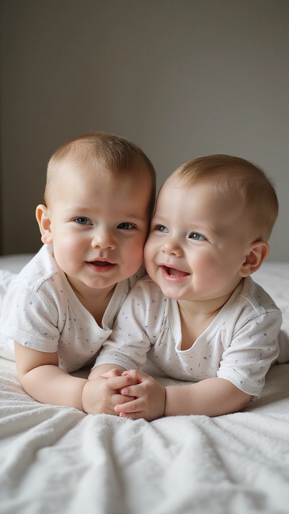 27 Adorable Twin Baby Photos That Melt Hearts - 17. Capturing Everyday Moments
