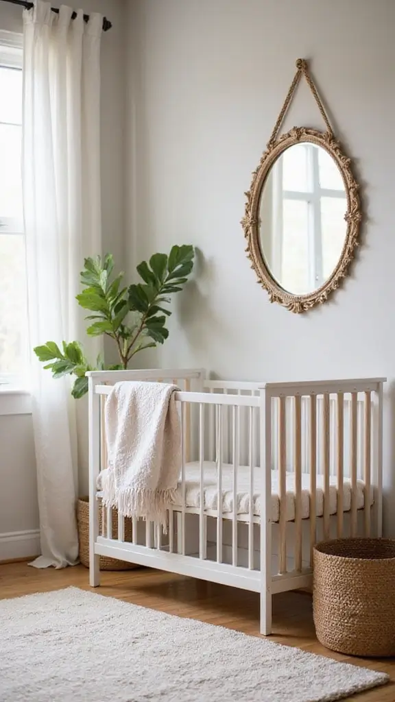 21 Baby Room Design Hacks for Small Spaces - 18. Incorporate Mirrors for Light and Space