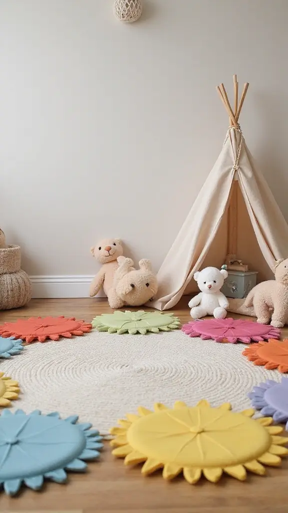 21 Baby Room Design Hacks for Small Spaces - 7. Create a Play Area with Foldable Mats