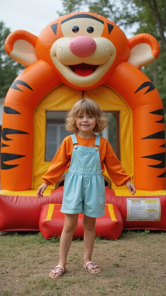 21 Winnie the Pooh Baby Shower Ideas That Are Too Cute - 11. Tigger Bounce House
