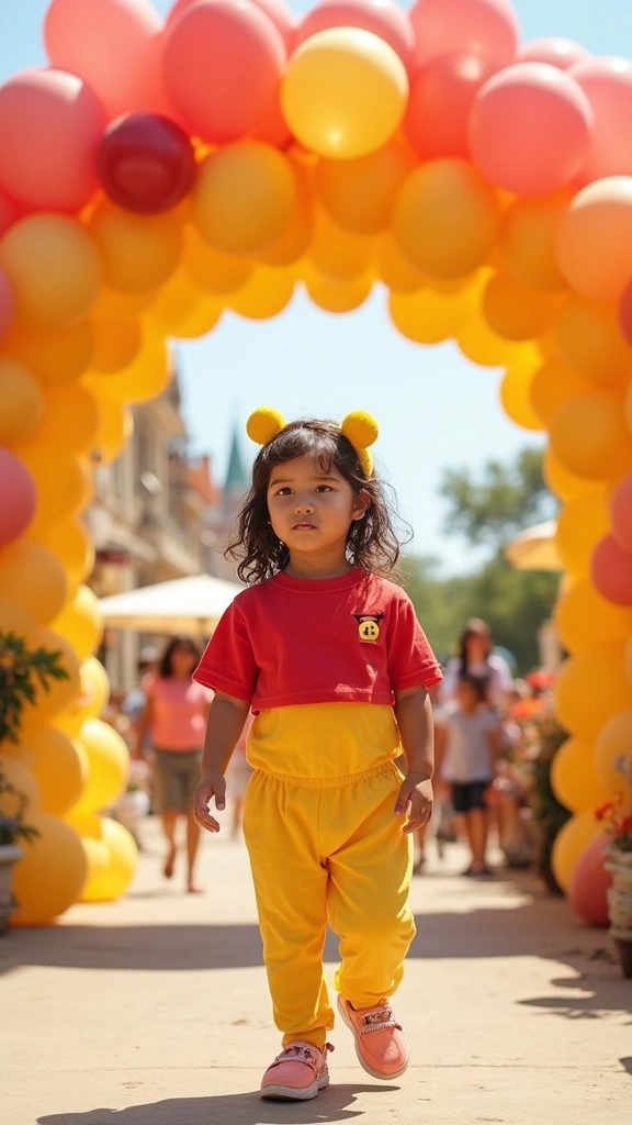 21 Winnie the Pooh Baby Shower Ideas That Are Too Cute - 9. Pooh Bear Balloon Arch