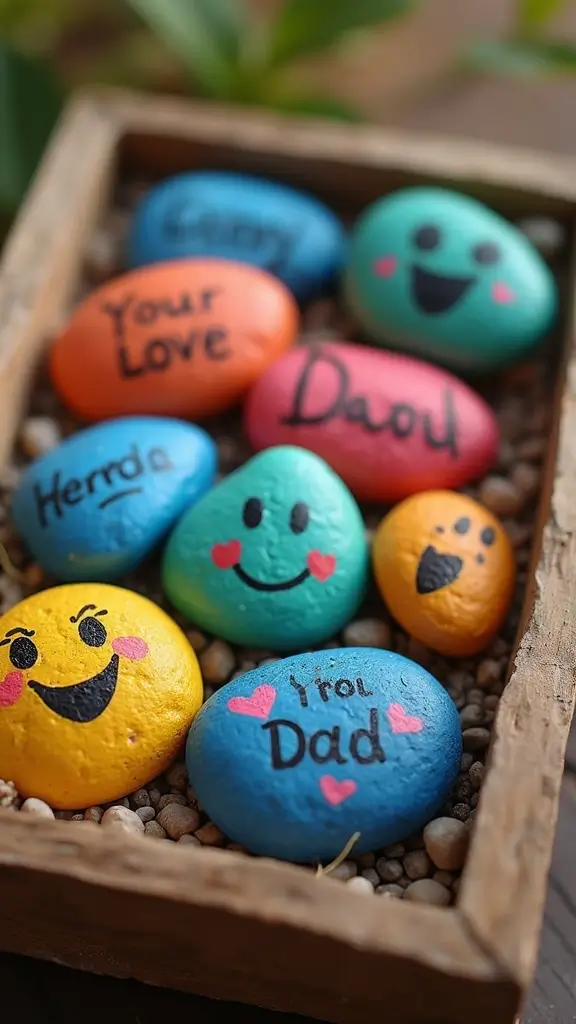 22 Best Father’s Day Gifts From Kids That Melt Hearts - 6. Painted Rocks