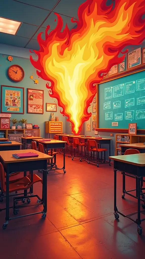 23 Best Monster High Wallpaper Designs for Fans - 9. Heath Burns’ Fiery Design
