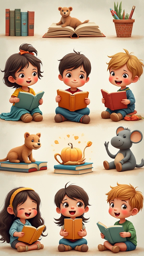 23 Vision Board Images for Success and Happiness - 9. Engaging Story Time