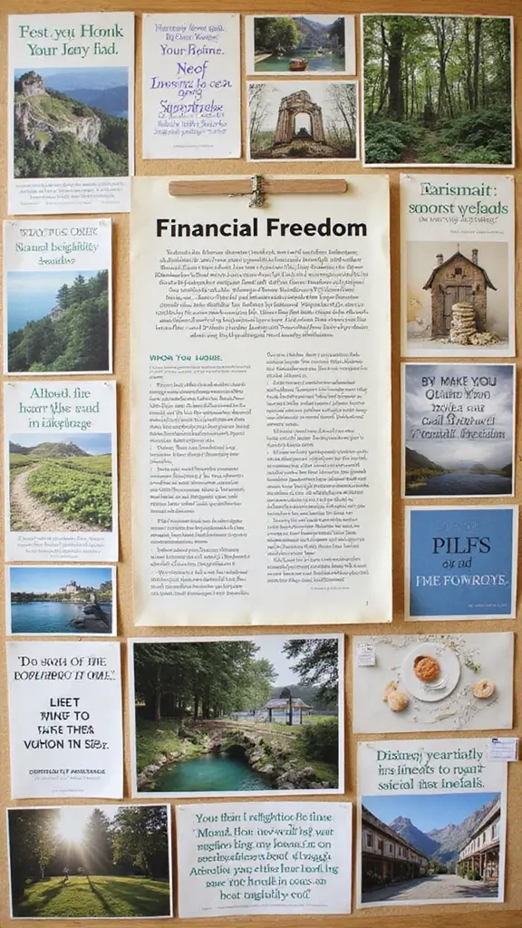 24 Best Life Vision Board Examples for Inspiration - 11. Financial Freedom