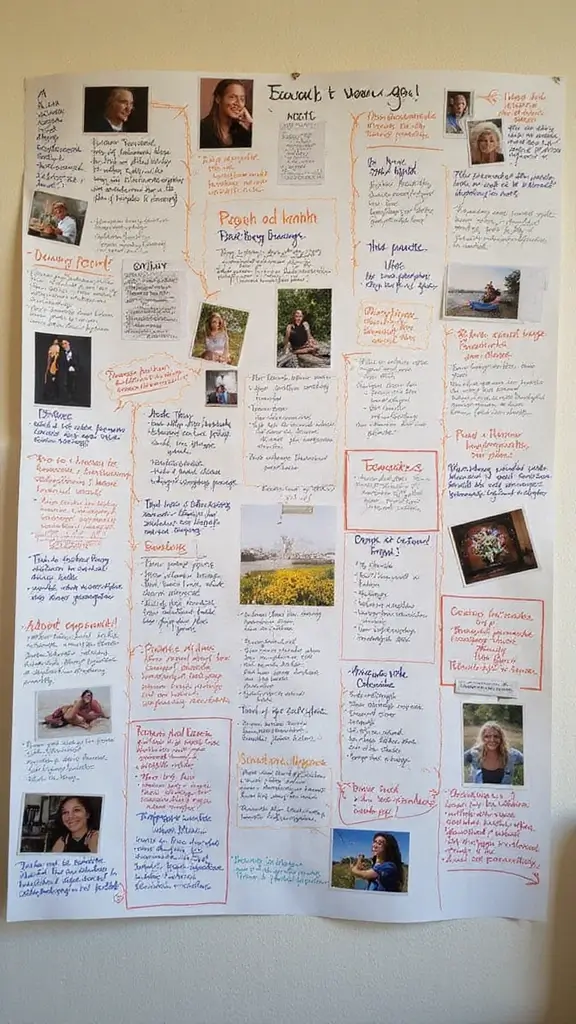 24 Best Life Vision Board Examples for Inspiration - 16. Personal Growth Journal Board