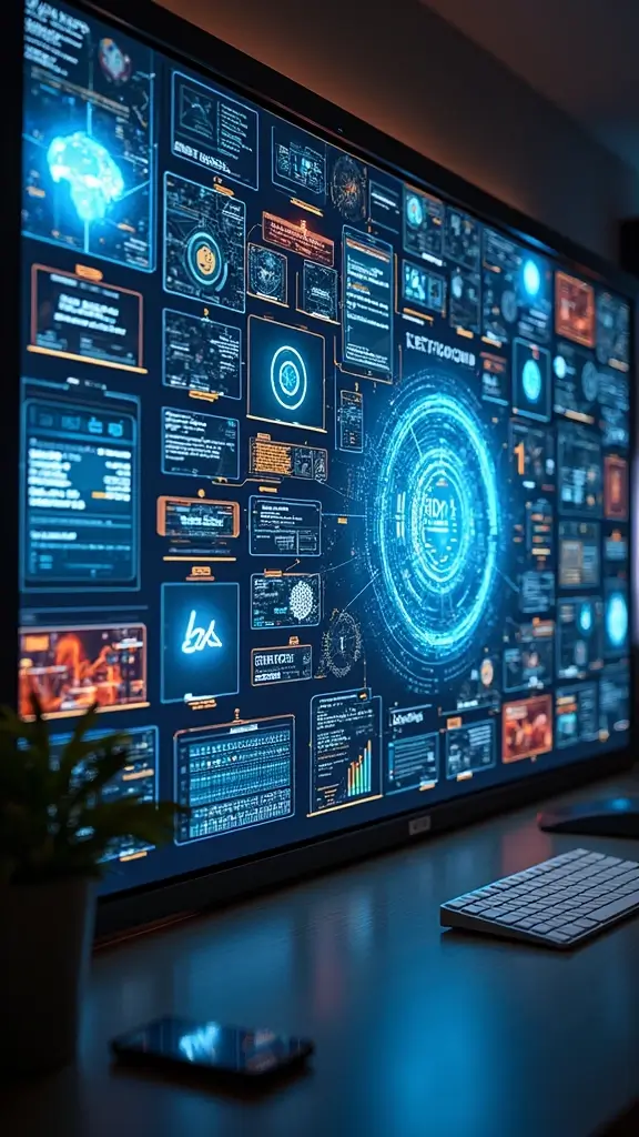 24 Best Life Vision Board Examples for Inspiration - 22. A Tech Goals Board