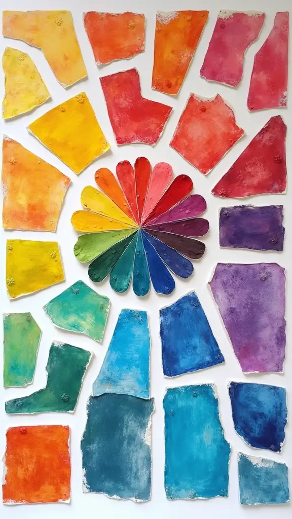 24 Best Life Vision Board Examples for Inspiration - 3. The Color Spectrum