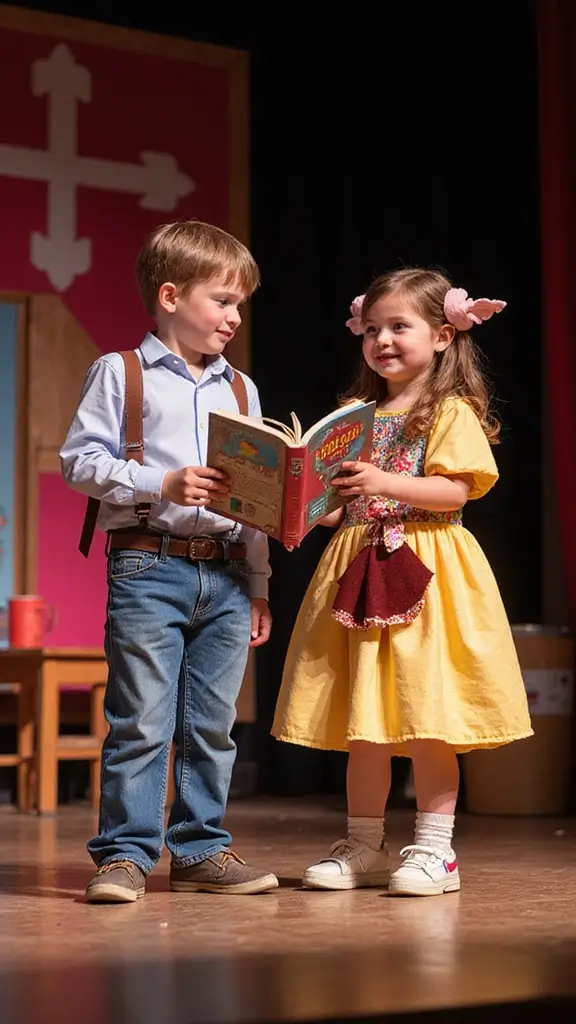 24 Fun English Learning Activities for Kids That Will Make Them Love Language! - 1. Story Time Theater