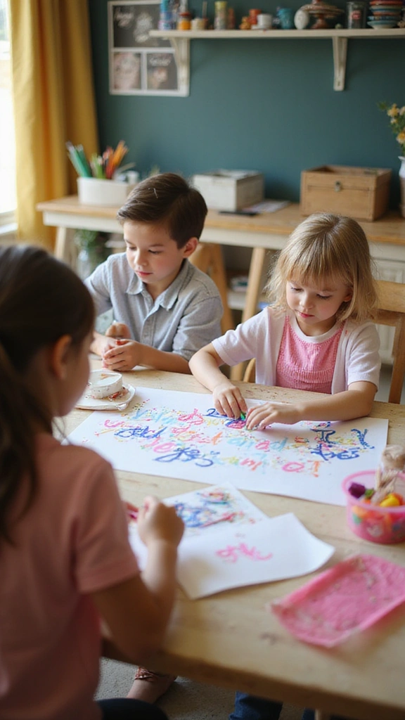 24 Fun English Learning Activities for Kids That Will Make Them Love Language! - 22. Word Art