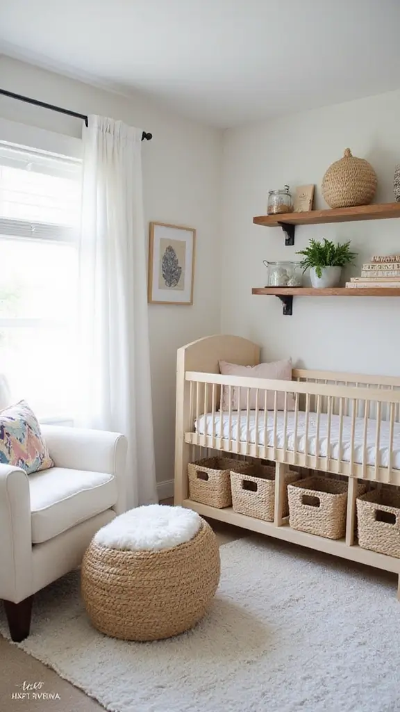 15 Budget-Friendly Baby Room Ideas That Look Expensive - 11. Creative Storage Solutions