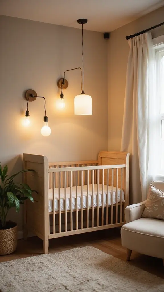 15 Budget-Friendly Baby Room Ideas That Look Expensive - 12. Statement Lighting