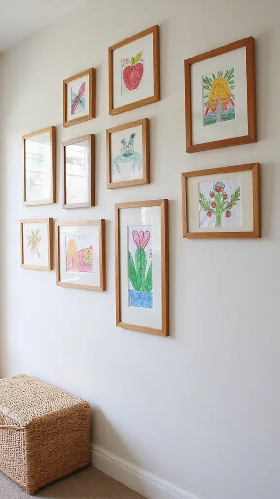 15 DIY Decor Hacks Every Mom Should Try (You Won't Believe #8!) - 13. DIY Wall Art with Kids' Artwork