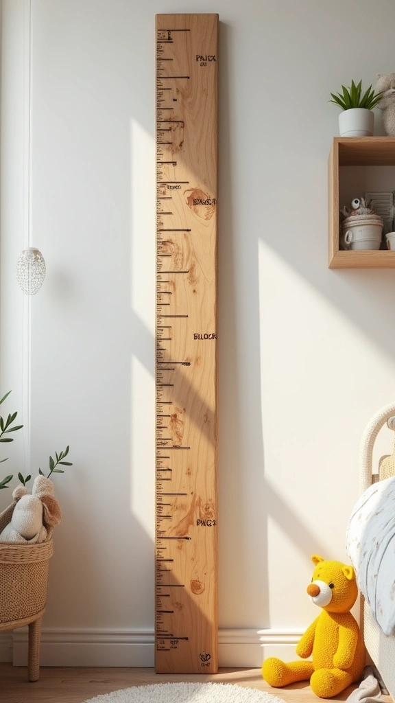 15 DIY Decor Hacks Every Mom Should Try (You Won't Believe #8!) - 15. Personalized Growth Charts