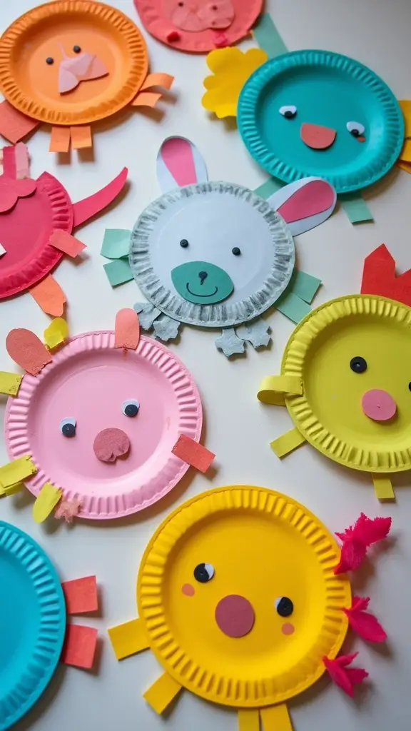 19 Adorable Mother’s Day Crafts with Kids That Will Melt Your Heart! - 18. Paper Plate Animals