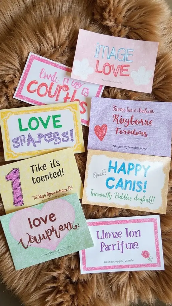 19 Adorable Mother’s Day Crafts with Kids That Will Melt Your Heart! - 19. Love Coupons