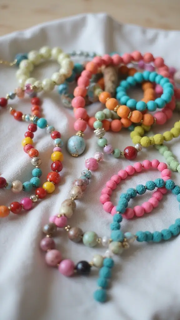 19 Adorable Mother’s Day Crafts with Kids That Will Melt Your Heart! - 2. DIY Jewelry from Beads