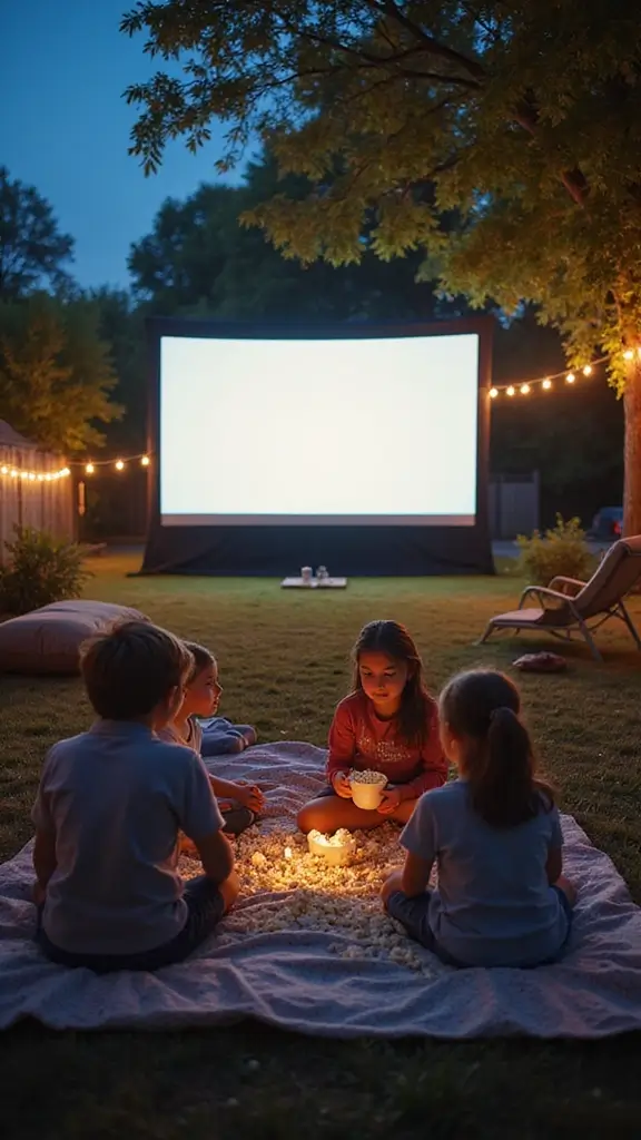 19 Unbelievably Fun Parenting Party Planning Ideas That Will Wow Your Kids! - 5. Outdoor Movie Night