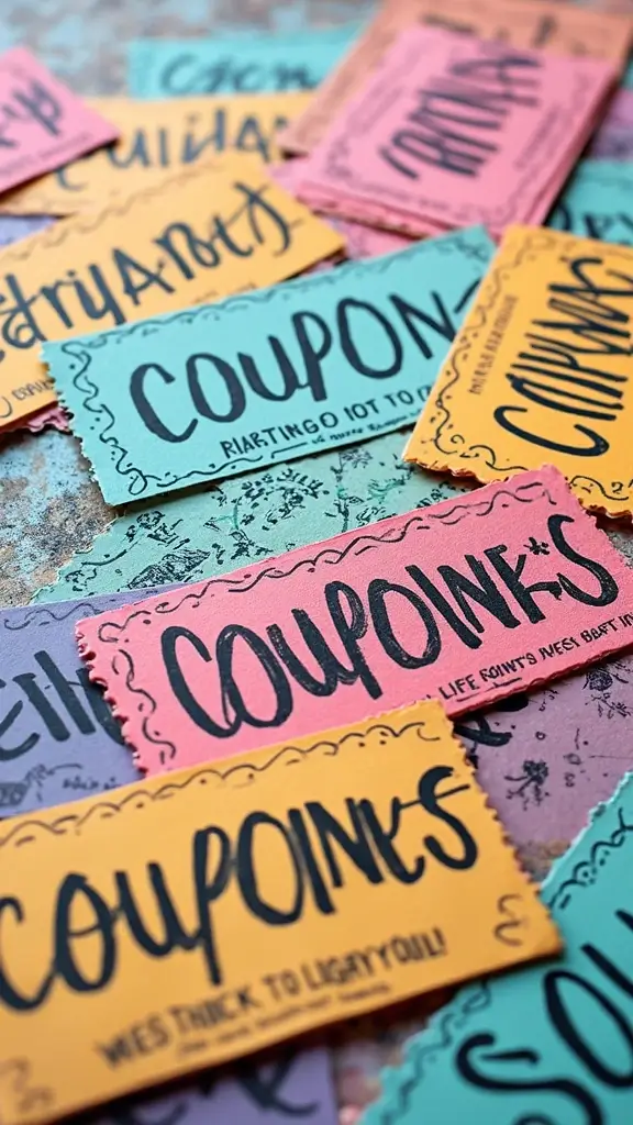 20 Heartfelt Ways for Expressing Love That Your Partner Will Feel Instantly - 13. DIY Love Coupons