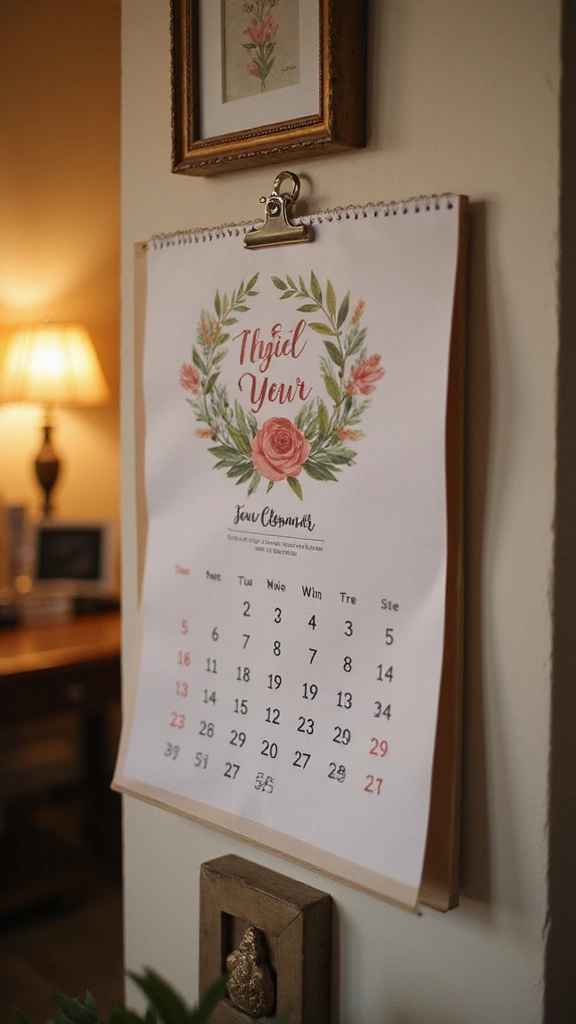 20 Unique Anniversary Gifts They'll Actually Cherish — Personalized, Romantic, and Thoughtful! - 18. Personalized Calendar