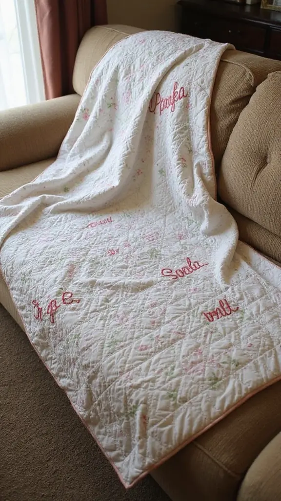 20th Anniversary Gifts That Say “Forever” - 8. Customized Quilt or Blanket