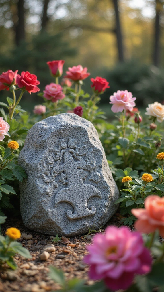 20th Wedding Anniversary Gift Ideas That Are Actually Meaningful - 13. Personalized Garden Stone
