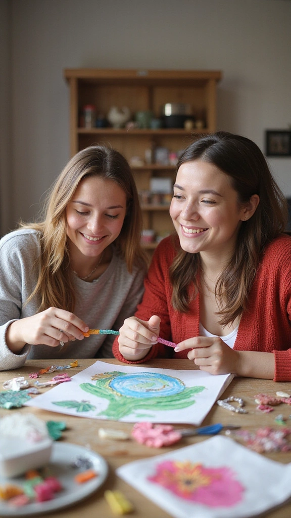 21 Creative Date Ideas for Long Distance Relationships - 7. Crafting Together