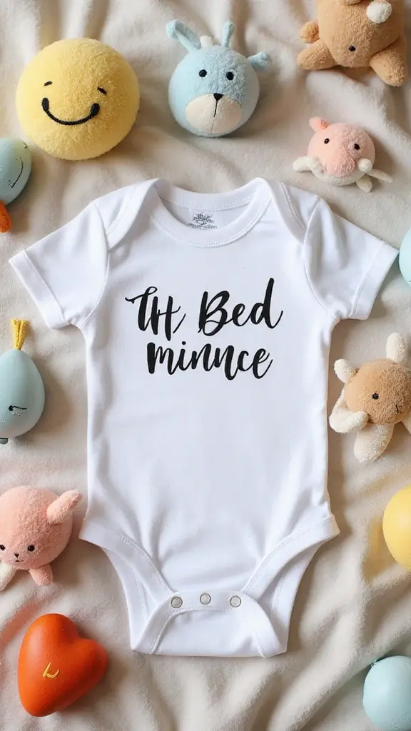 21 Fun Baby Announcement Ideas That Will Make Everyone Smile - 1. Customized Onesies