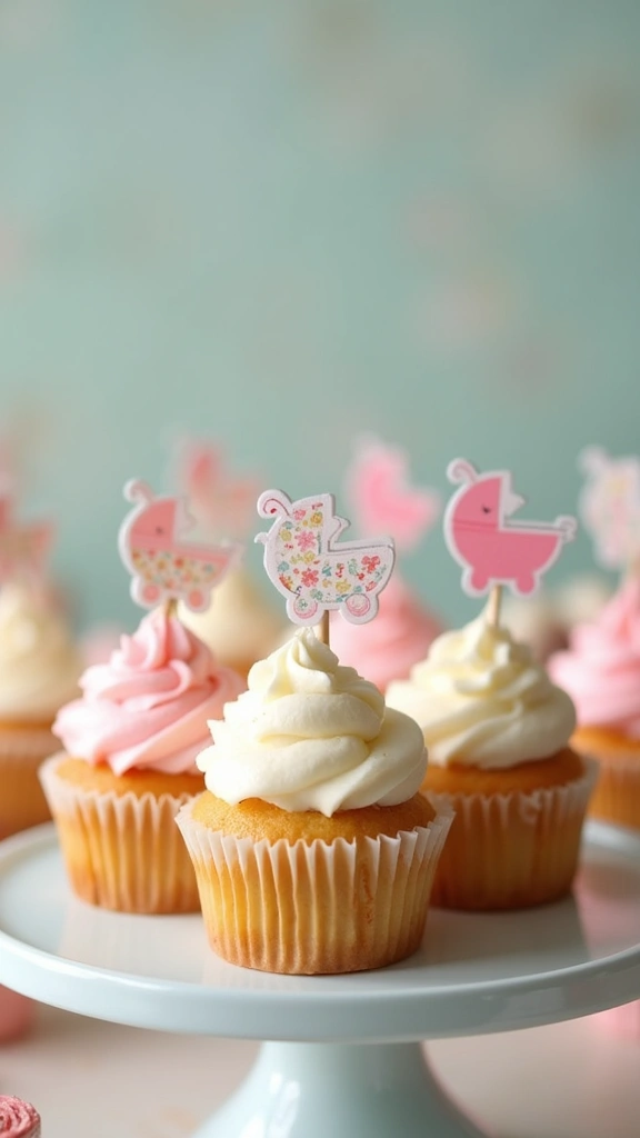 21 Parenting-Favorite Cupcake Designs to Announce Your Baby’s Gender - 19. Themed Cupcake Toppers