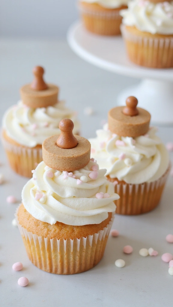 21 Parenting-Favorite Cupcake Designs to Announce Your Baby’s Gender - 4. Baby Bottle Cupcakes