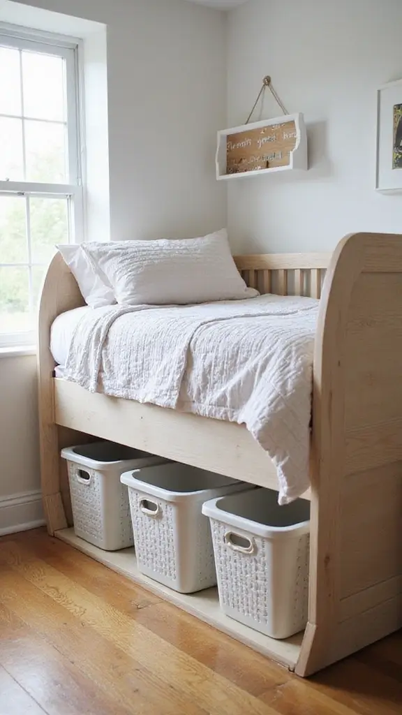 23 Baby Room Organization Tips That'll Make You Say 'Why Didn't I Think of That?!' - 11. Use Bed Risers for Extra Storage