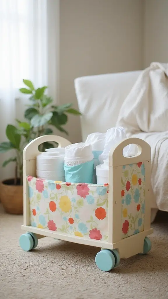 23 Baby Room Organization Tips That'll Make You Say 'Why Didn't I Think of That?!' - 18. Use Caddies for On-the-Go Essentials