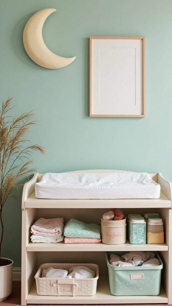 23 Baby Room Organization Tips That'll Make You Say 'Why Didn't I Think of That?!' - 2. Create a Changing Station with Everything Within Reach