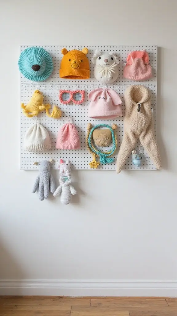 23 Baby Room Organization Tips That'll Make You Say 'Why Didn't I Think of That?!' - 4. Pegboards for Accessories and Small Items