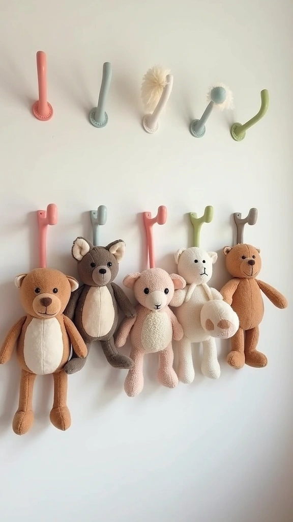 23 Baby Room Organization Tips That'll Make You Say 'Why Didn't I Think of That?!' - 7. Hang Up Toys with Hooks