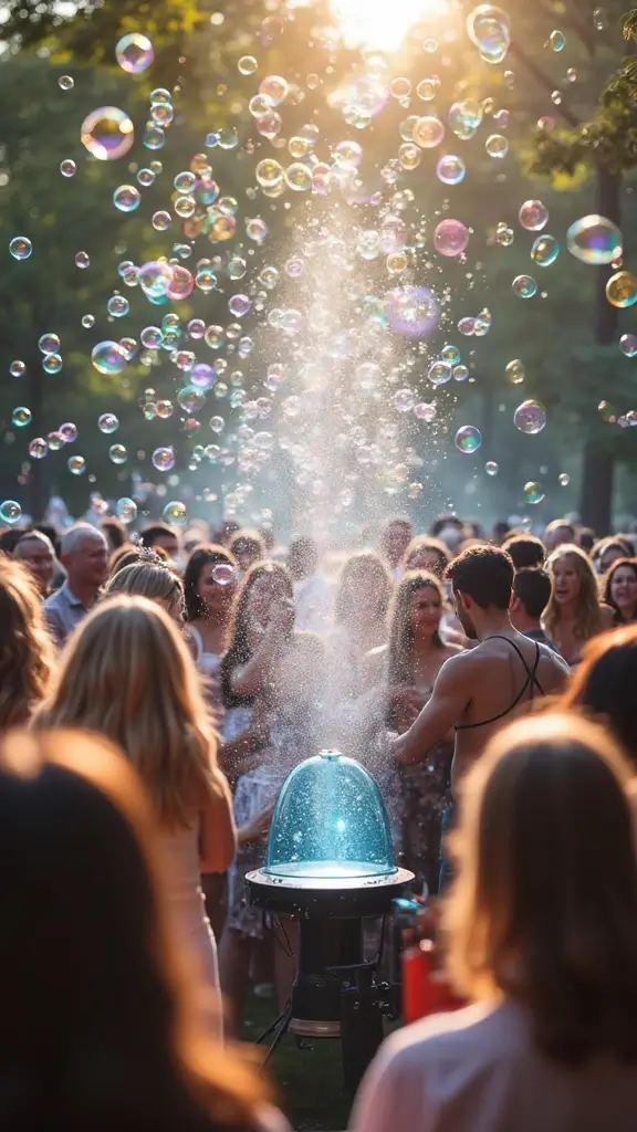 23 Outrageously Creative Gender Reveal Ideas That Will Leave Everyone Speechless! - 14. Bubbles for Fun
